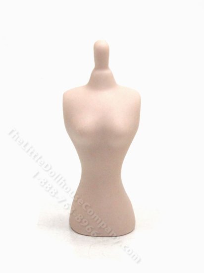 (image for) Miniature Porcelain Torso Dress Form