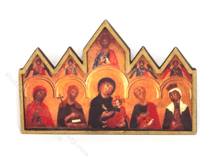 (image for) Miniature Vigoroso da Siena Altar Piece Painting for Dollhouses