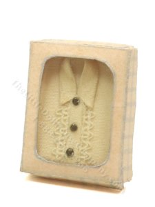 (image for) Vintage Miniature Dress Shirt in Box for Dollhouses