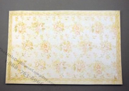 (image for) Dollhouse Miniature Delicate and Flowers Carpet