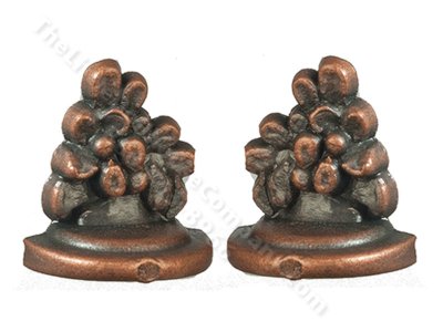 (image for) Pair of Abstract Bookends in Antiqued Bronze