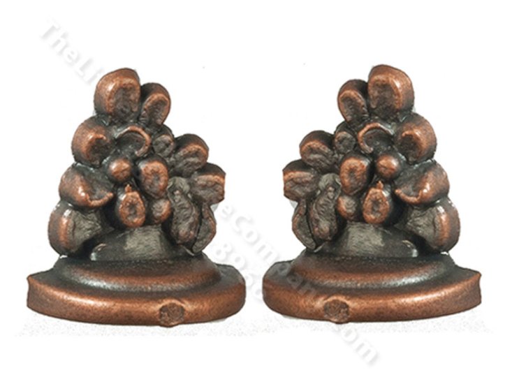 (image for) Pair of Abstract Bookends in Antiqued Bronze
