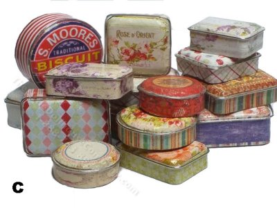 (image for) Miniature Vintage Tins Collection