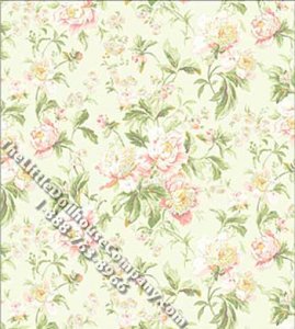 (image for) Cottage Rose Garden Pattern Miniature Wallpaper for Dollhouses
