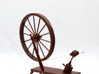 (image for) Dollhouse Scale Model Spinning Wheel