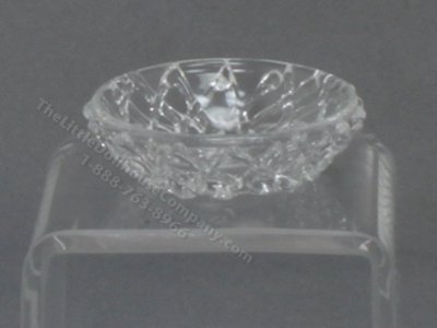 (image for) Miniature Glass Bowl with Hatched Design