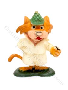 (image for) Miniature Detective Cat Figurine for Dollhouses