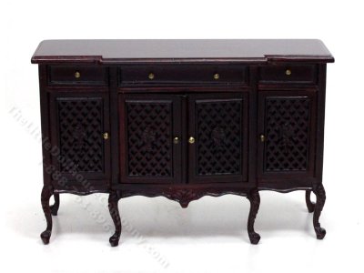 (image for) Miniature Mahogany Buffet for Dollhouses