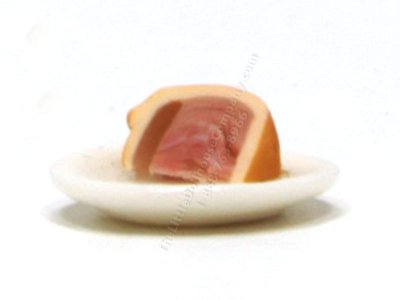 (image for) 1:24 Scale Miniature Slice of Pork Pie by Charlotte Willmott