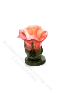 (image for) Miniature Glass Flower Vase for Dollhouses - Pale Pink