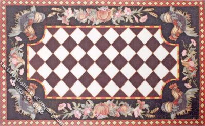 (image for) Dollhouse Scale Model Farm Theme Rug