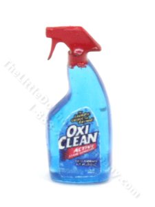 (image for) Miniature Spray Bottle of Oxy Clean for Dollhouses