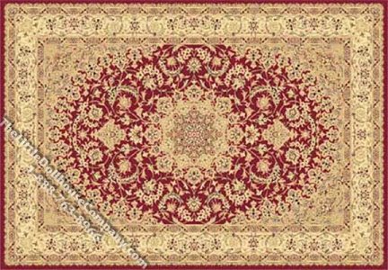 (image for) Dollhouse Scale Model Small Sized Traditional Rug