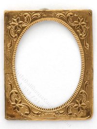 (image for) Miniature Copper Oval Picture Frame