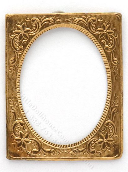 (image for) Miniature Copper Oval Picture Frame