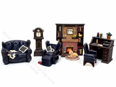 (image for) Avon Victorian Memories Half Scale 6 Piece Library/Office Set