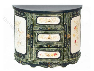 (image for) Miniature Semi-Circular Credenza for Dollhouses