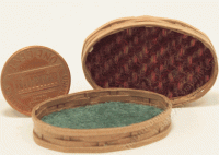 (image for) Miniature Oval Fruit Basket with Felted Bottom