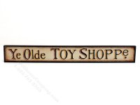 (image for) Handmade Miniature "Ye Olde Toy Shoppe" Sign for Dollhouses