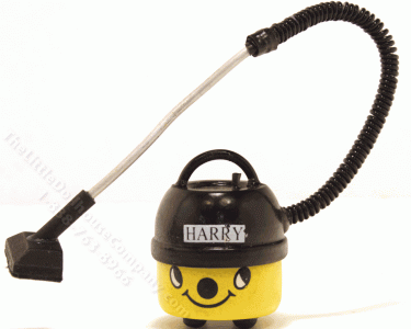 (image for) Miniature Yellow Vacuum Cleaner With Face