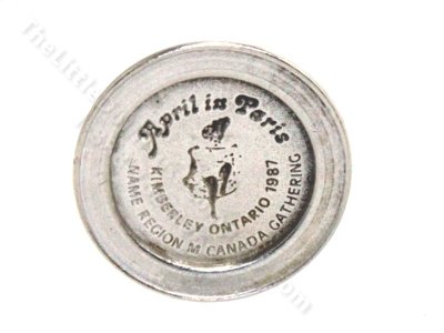 (image for) Miniature "April in Paris" Commemorative Pewter Plate