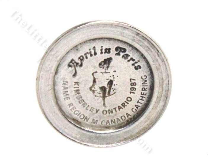 (image for) Miniature "April in Paris" Commemorative Pewter Plate