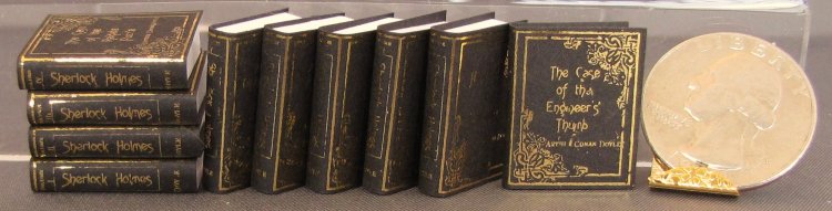 (image for) Miniature Reproduction Sherlock Holmes Books for Dollhouses