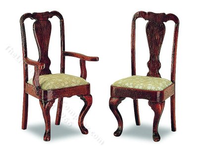 (image for) Miniature Queen Anne Armchair Kit (2pcs)
