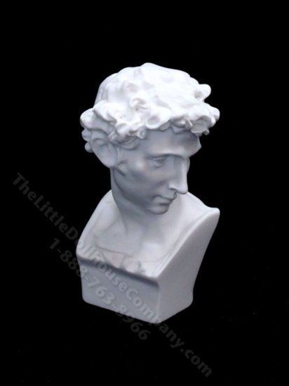 (image for) Playscale Miniature Bust of Giuliano Medici for Dollhouses