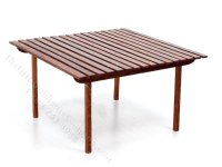 (image for) Miniature Walnut Outdoor Table and Chairs for Dollhouses