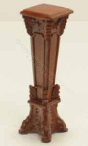 (image for) Miniature Walnut Plant Stand for Dollhouses