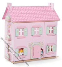 (image for) Appleby Quick Build Dollhouse with Daisylane Furniture H122