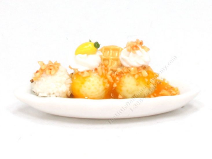 (image for) Miniature 3-Scoop Lemon Ice Cream Sundae