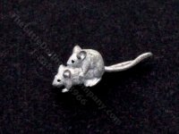 (image for) Miniature Silver Piggyback Mouse