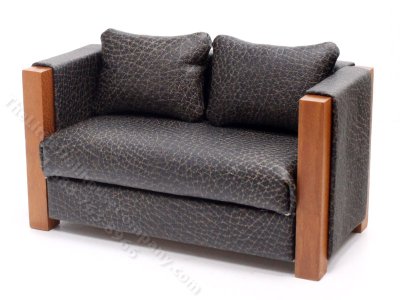 (image for) Miniature Art Deco Sofa for Dollhouses