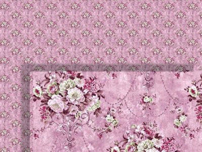 (image for) Dollhouse 1/2 Scale Model Pink Wallpaper