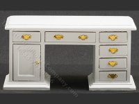 (image for) Miniature White Desk for Dollhouses