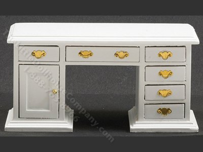 (image for) Miniature White Desk for Dollhouses