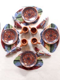 (image for) Miniature Moroccan Dining Set By Barb for Dollhouses