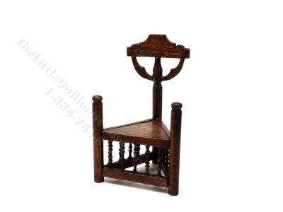 (image for) Miniature Signed 3 Leg Turner's Chair by Michael Mortimer