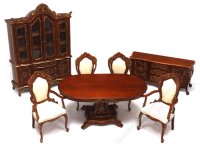 (image for) Miniature 7 Pc. Dining Walnut Set