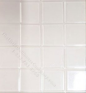 (image for) Miniature 24"x14" Patterened Tile Sheet 3/4'' White