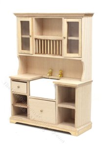 (image for) Miniature Unfinished High Sink in Cabinet