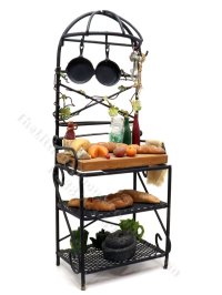 (image for) Miniature Baker's Rack for Dollhouses