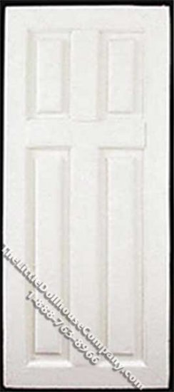 (image for) Dollhouse Scale Model Miniature White Four Panel Faux Door