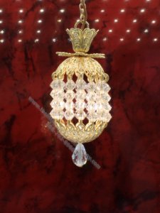 (image for) Dollhouse Scale Small Crystal Chandelier