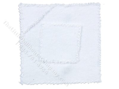 (image for) Miniature White Baby Towels for Dollhouses