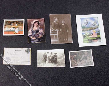 (image for) Miniature Postcards and Prints for Dollhouses (1/pk)