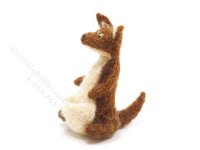 (image for) Miniature Felted Kanga by Trace Goldfarb