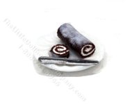 (image for) Miniature Chocolate Swiss Roll with Slice by Charlotte Willmott